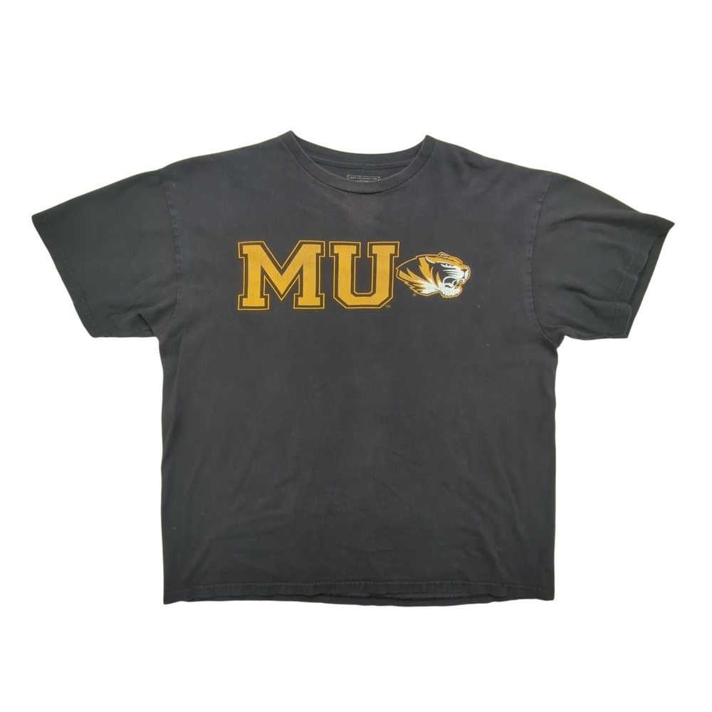 Missouri Tigers Shirt Mens Medium Champs Sports Black Mizzou Logo NCAA College